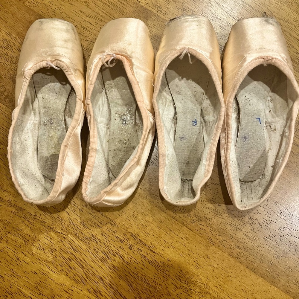 Used pointe shoes (for painting, decor, repurposing)